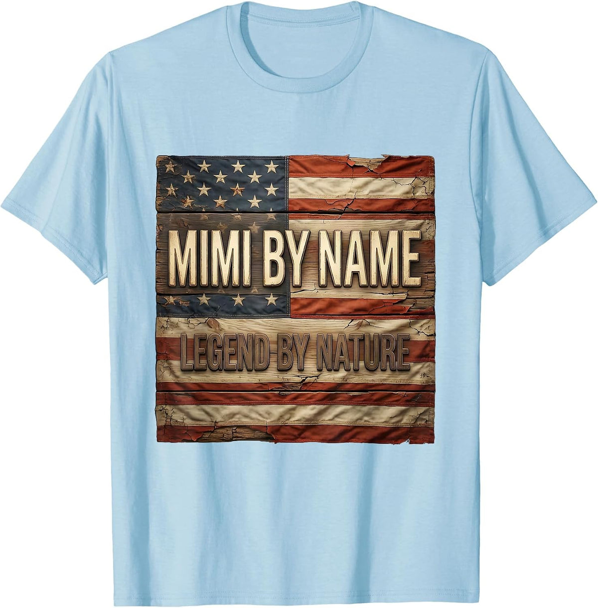 Men's Mimi By Name Legend By Nature Gift Design T-Shirt - Baby Blue