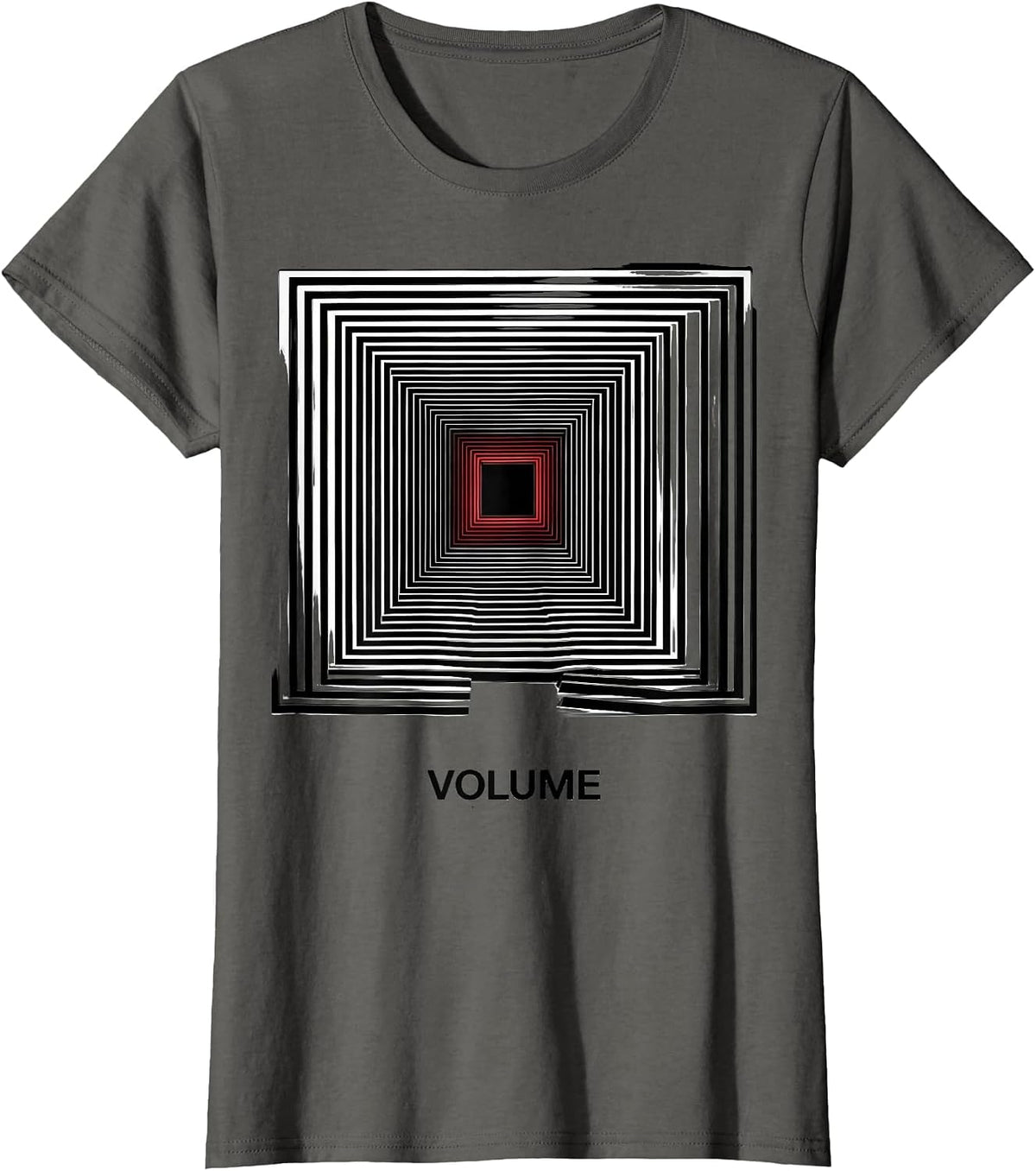 Women's Volume Geometric Respiratory Therapist RT Occupational Pride T-Shirt - Asphalt Grey