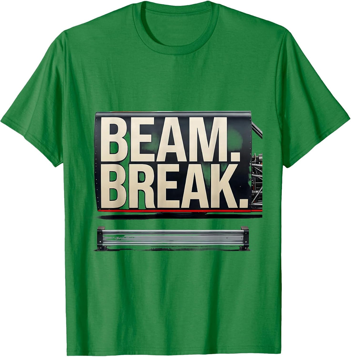 Men's Beam Break Drag Racing RC Car Racing Enthusiast Gift T-Shirt - Kelly Green