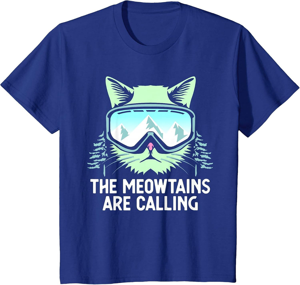 Snowboarding Skiing Art for Men Women Kid Winter Sport Skier T-Shirt - Royal Blue