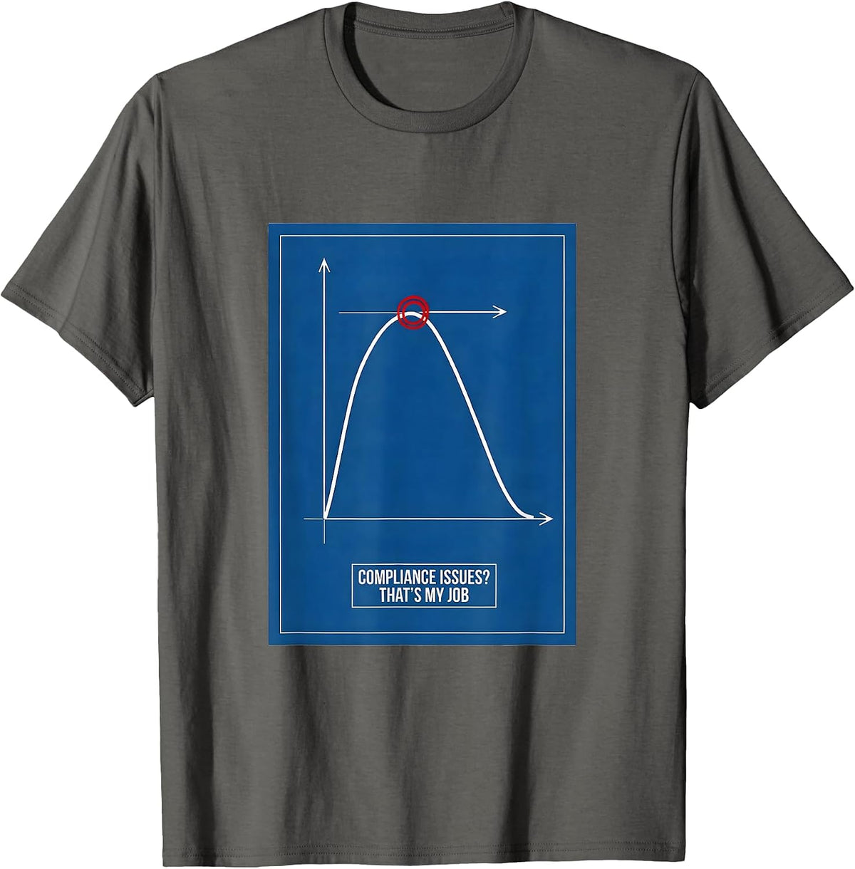 Men's Compliance Issues? That's My Job Respiratory Therapist RT T-Shirt - Asphalt Grey