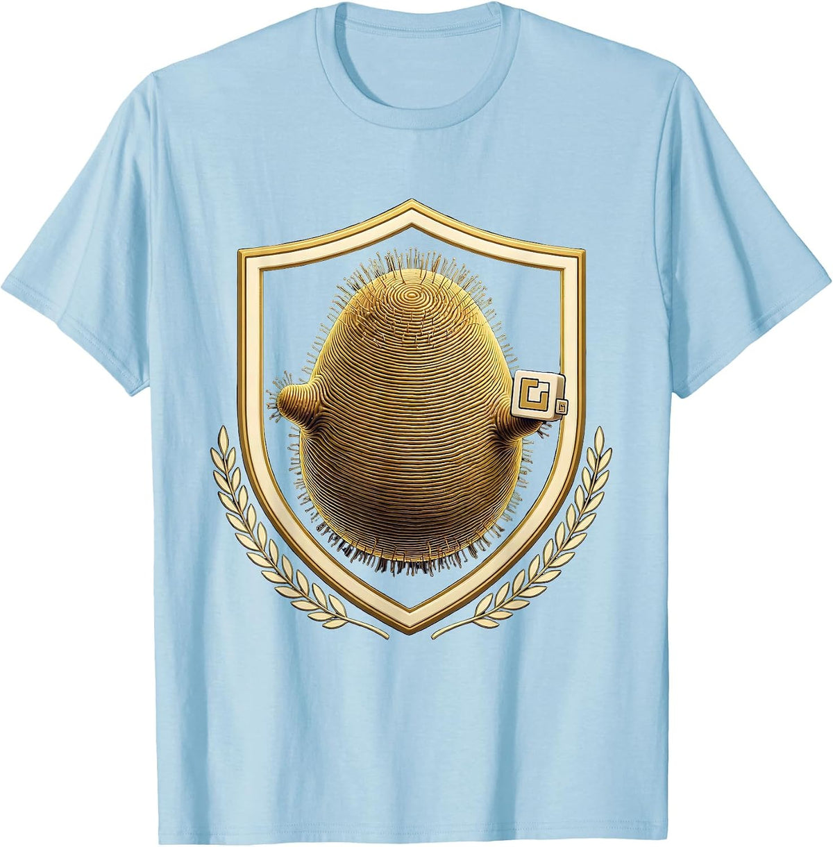 Men's Periodic Table Giant Taste Bud Science Humor T-Shirt - Baby Blue