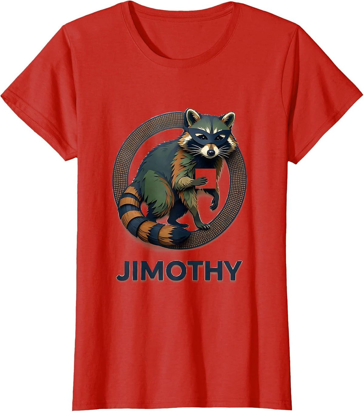 Jimothy Viral Raccoon Funny Trash Panda Wildlife Meme T-Shirt - Red