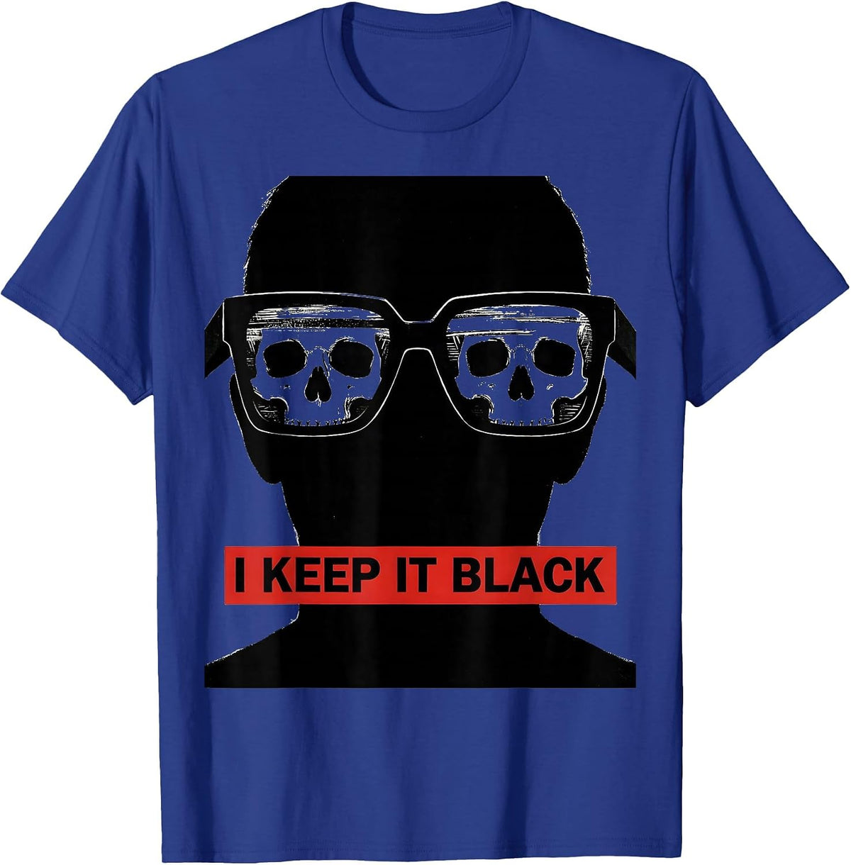 Men's I Keep It Black Goth Emo Alt Aesthetic Humor T-Shirt - Royal Blue