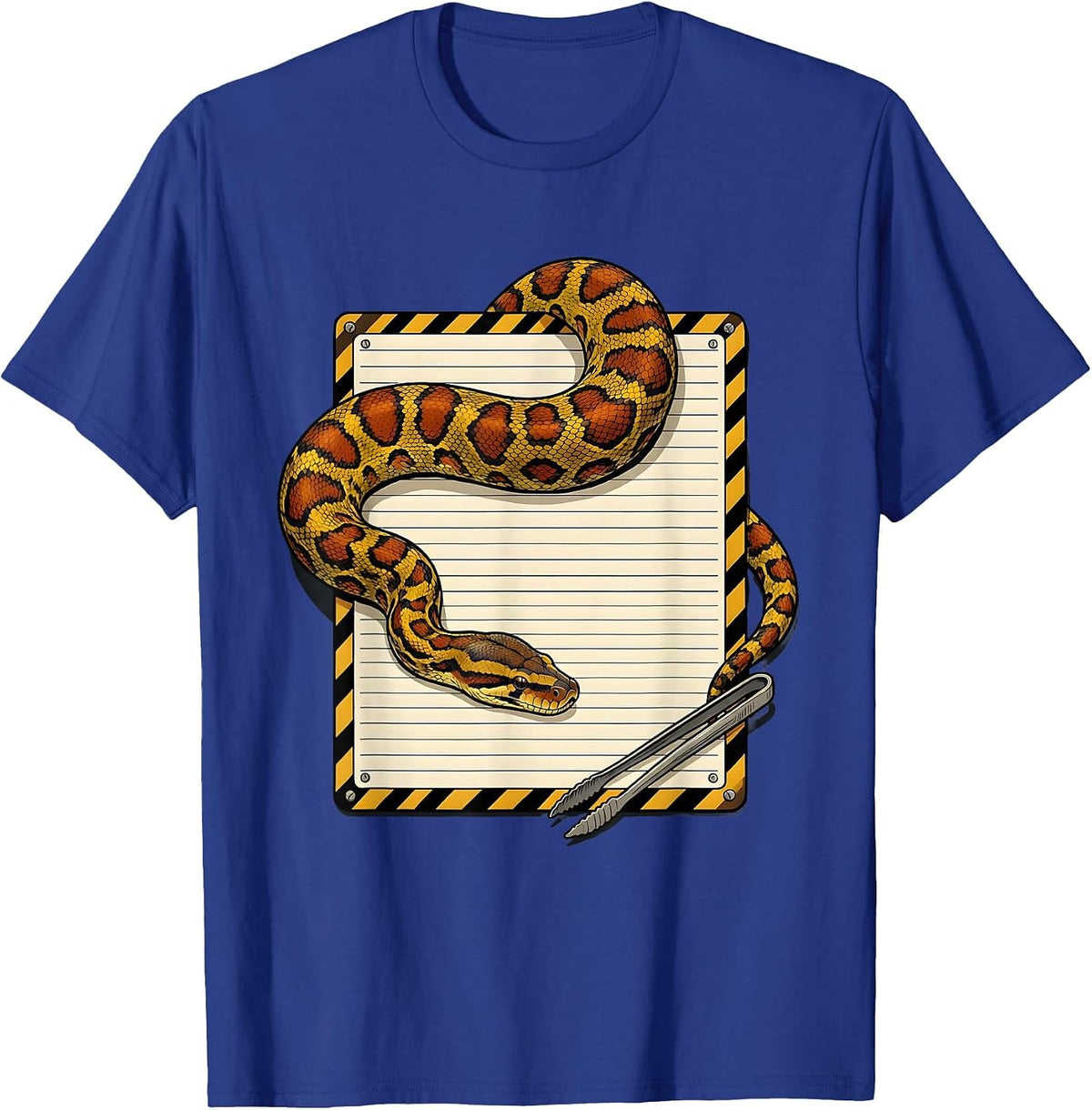Men's Ball Python Danger Noodles Snake Owner Humor T-Shirt - Royal Blue