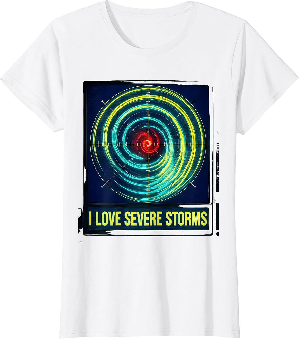 I Love Severe Storms Funny Storm Chaser Tornado Weather T-Shirt - White