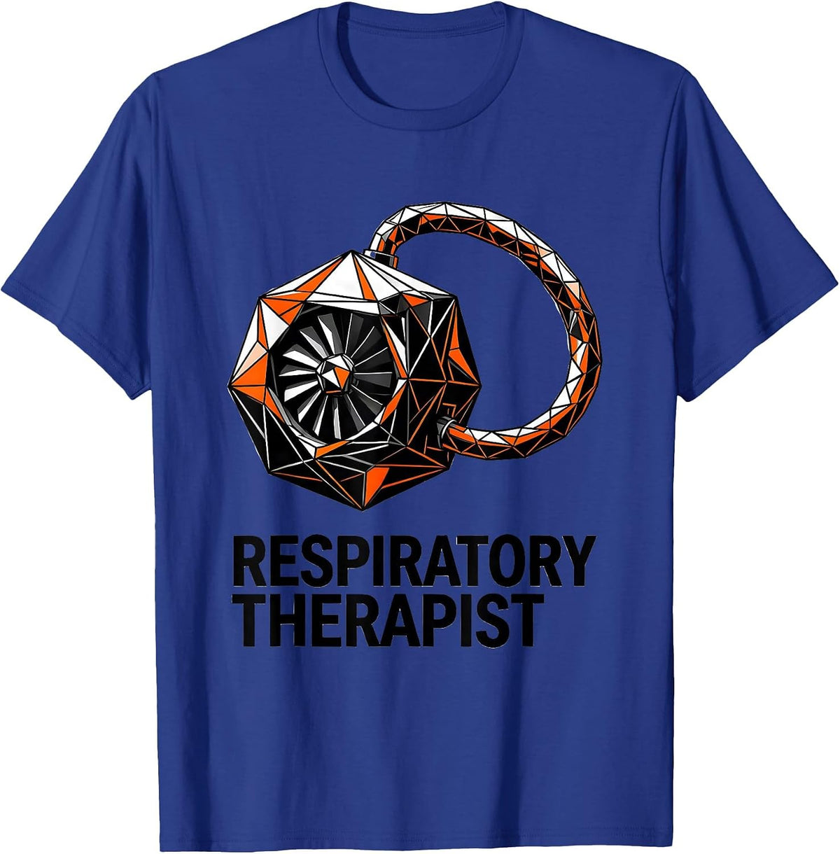 Men's Respiratory Therapist Geometric RT Care Week Graduation T-Shirt - Royal Blue