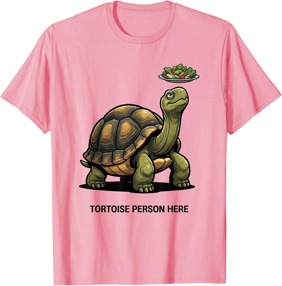 Men's Tortoise Person Here Funny Tortoise Lover Pet Humor T-Shirt - Pink