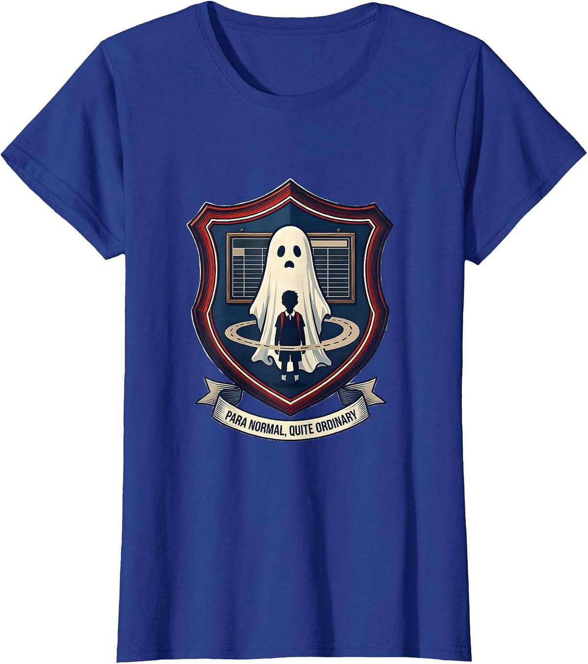 Women's Para Normal Quite Ordinary Ghost Para Paraprofessional T-Shirt - Royal Blue