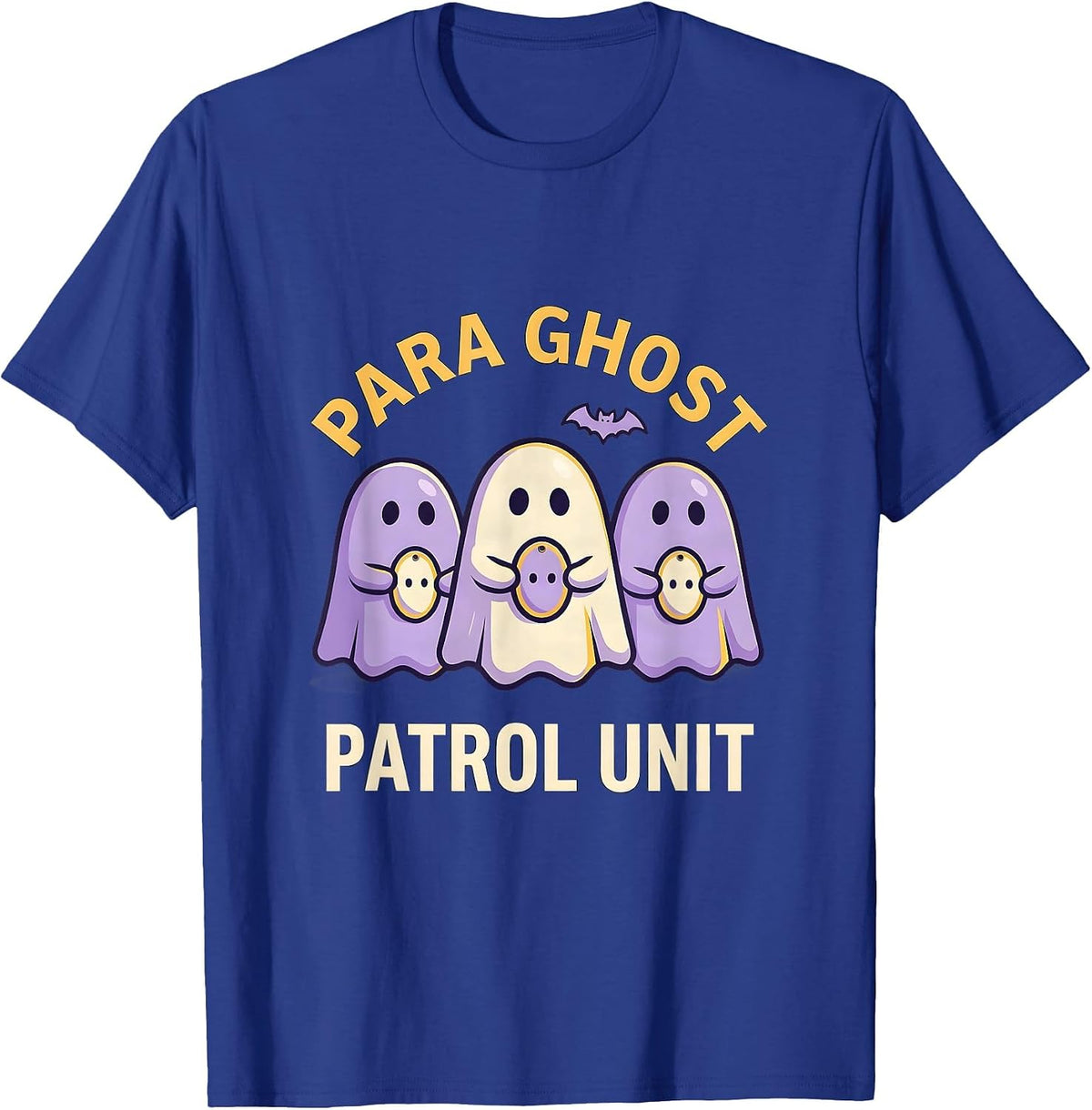Men's Para Ghost Patrol Unit Funny Paraprofessional Halloween T-Shirt - Royal Blue