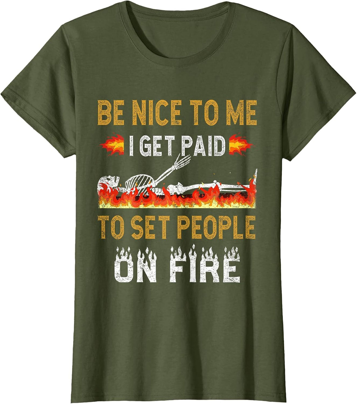 Funeral Director Cremation Mortician T-Shirt - Olive Green