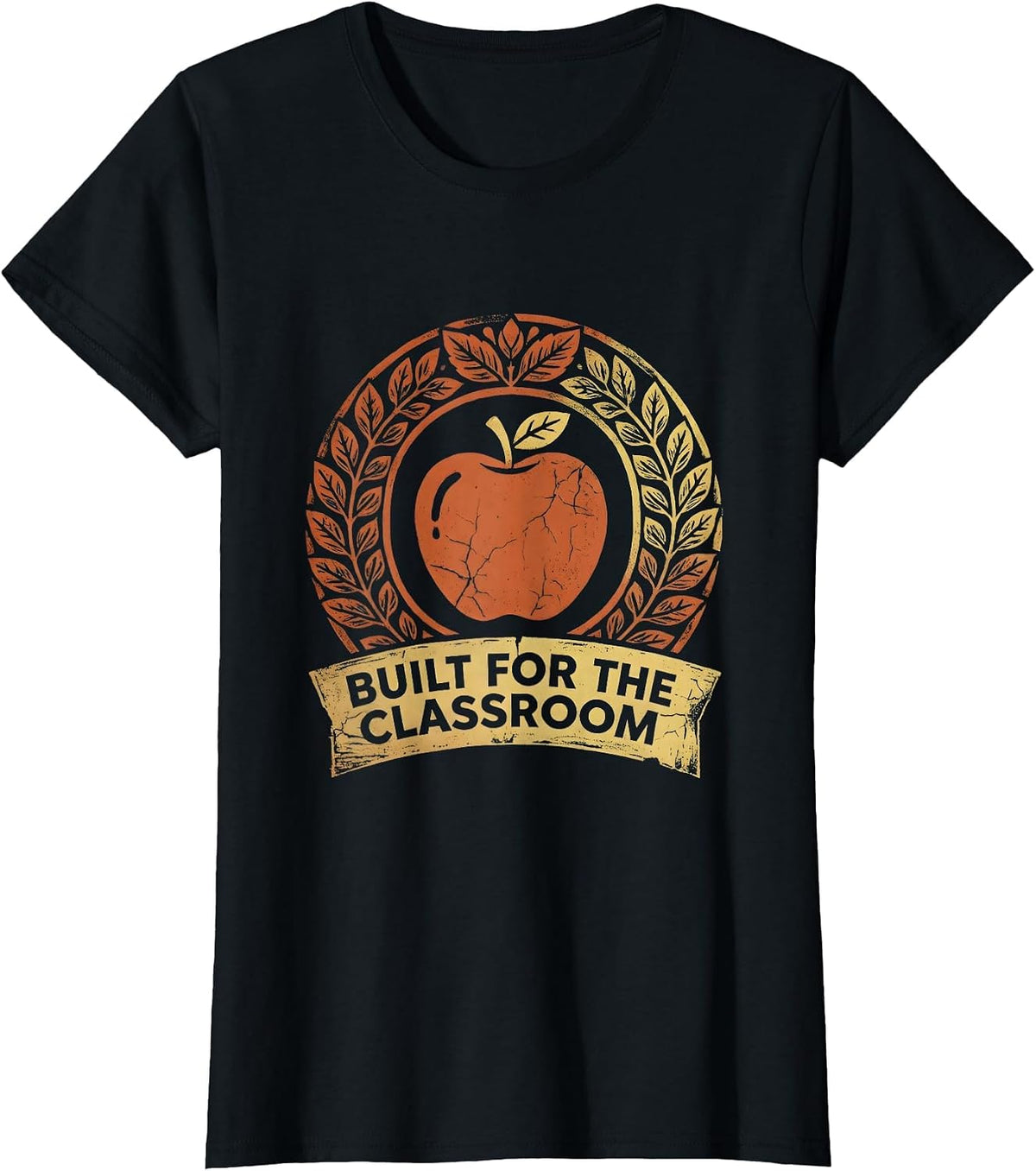 Built for the Classroom 3rd Grade Teacher Design T-Shirt - Black