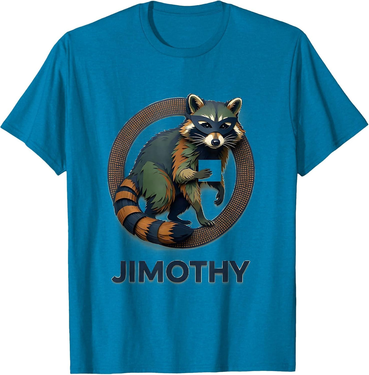Jimothy Viral Raccoon Funny Trash Panda Wildlife Meme T-Shirt - Sapphire Blue