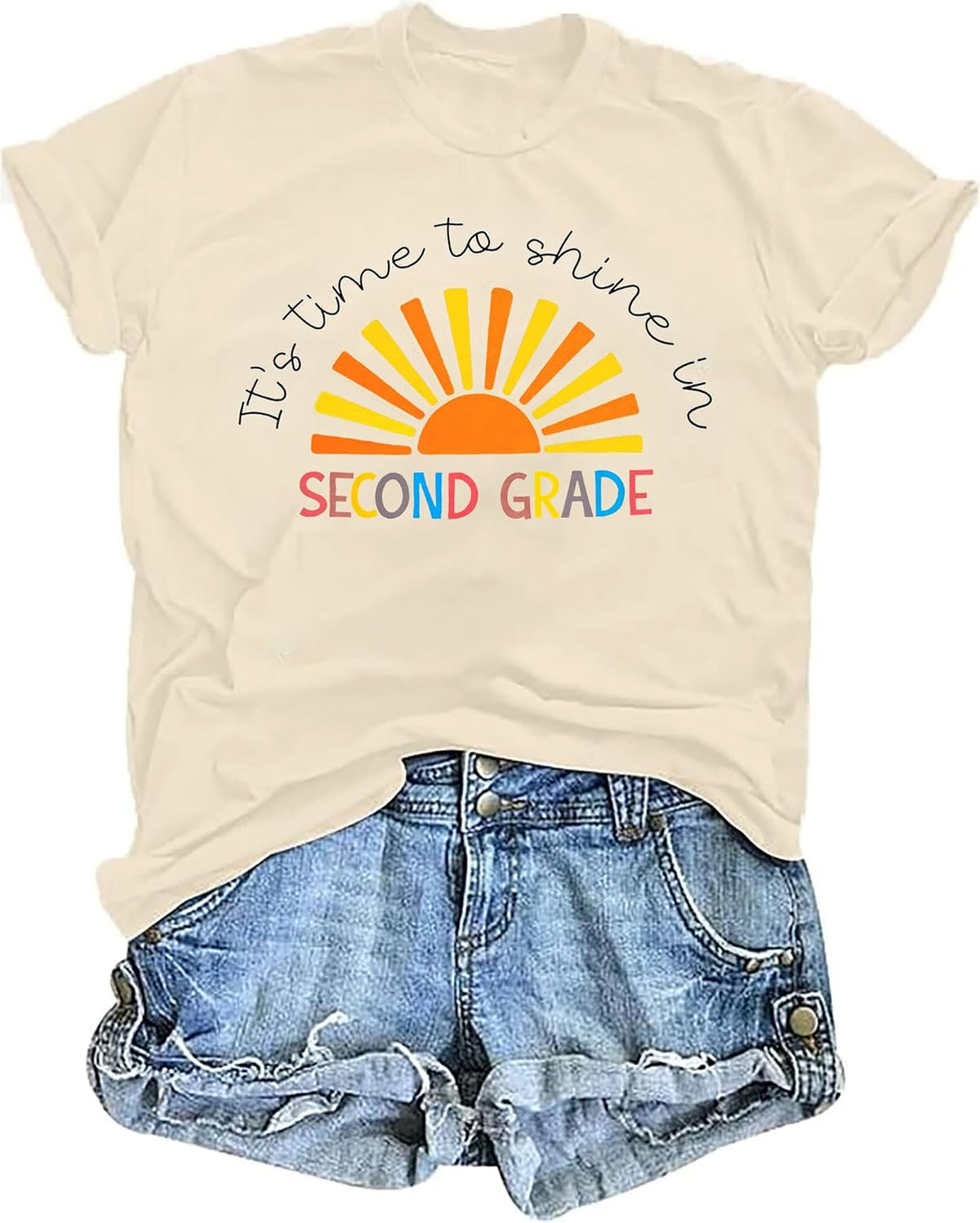 Women Teacher Shirt First Day of School Tshirt Back to School Short Sleeve Tops Casual Teacher Appreciation Gift Tees -