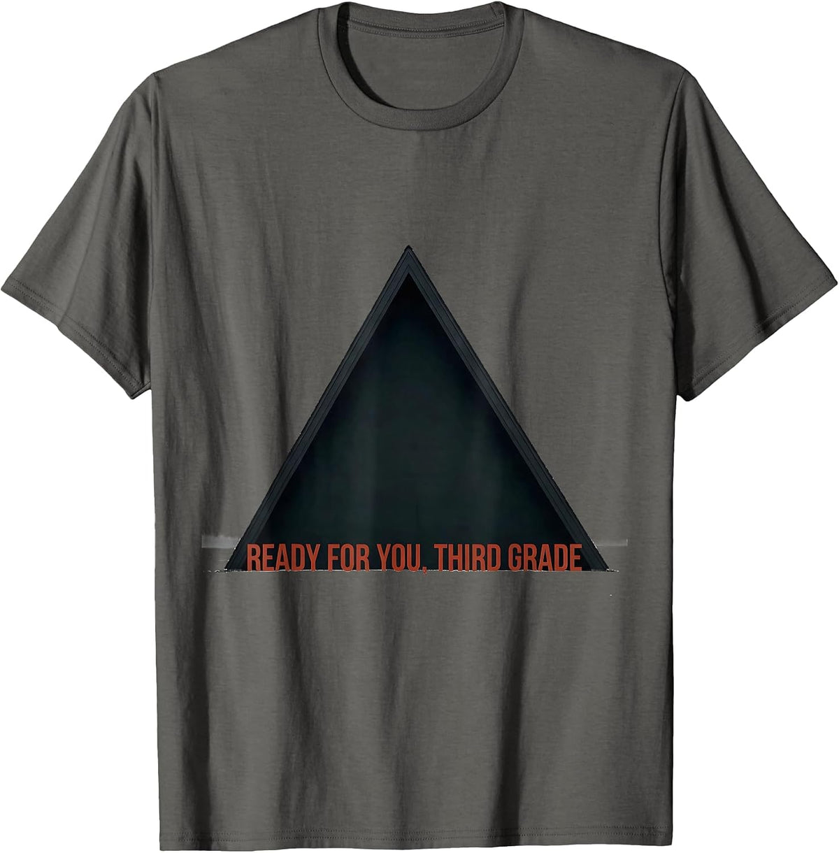 Ready For You Third Grade Minimalist Back To School Teacher T-Shirt - Asphalt Grey
