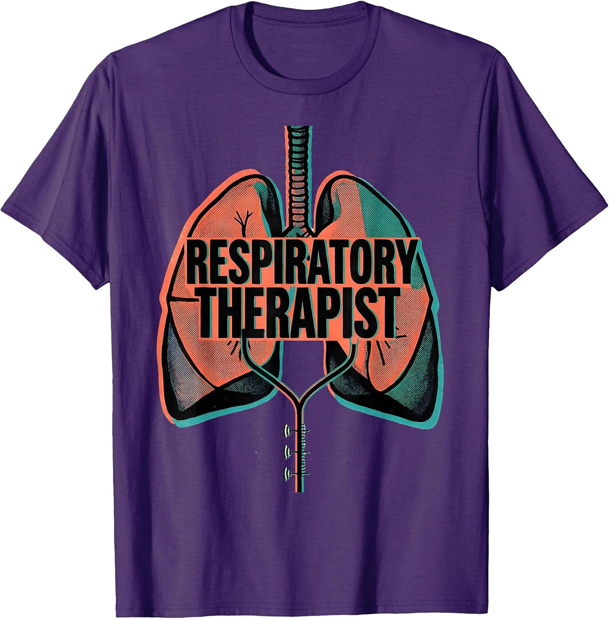 Respiratory Therapist RT Pulmonology Profession Pride T-Shirt - Purple