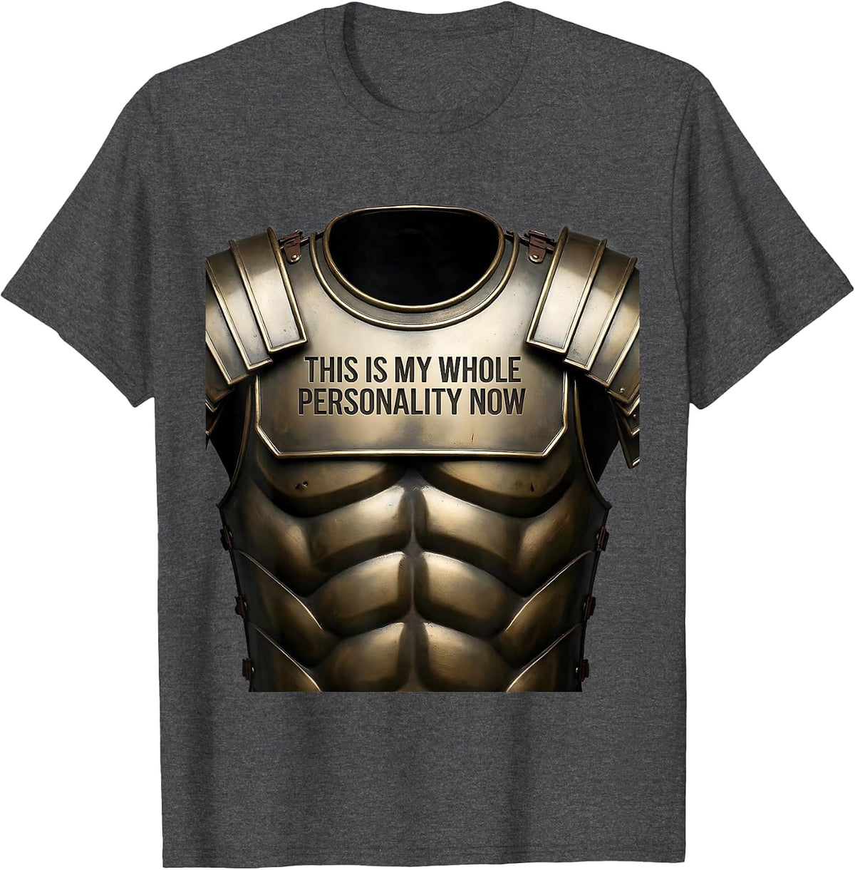 Men's This Is My Whole Personality Now Ancient Rome SPQR Latin T-Shirt - Dark Heather Grey
