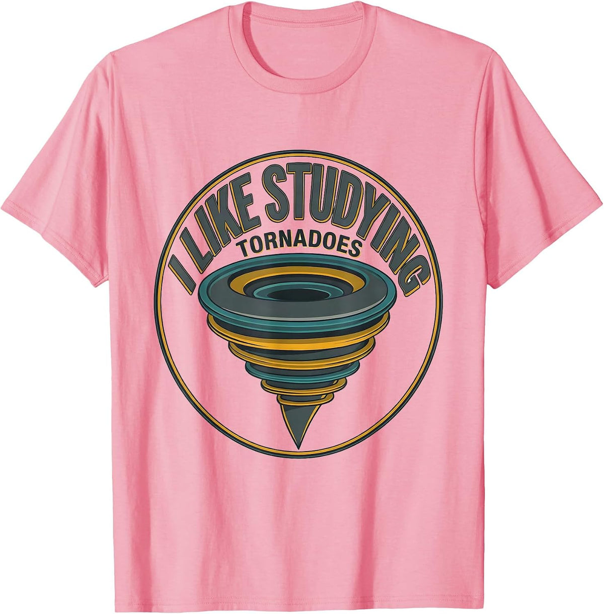 Men's I Like Studying Tornadoes Midcentury Modern Storm Chaser T-Shirt - Pink