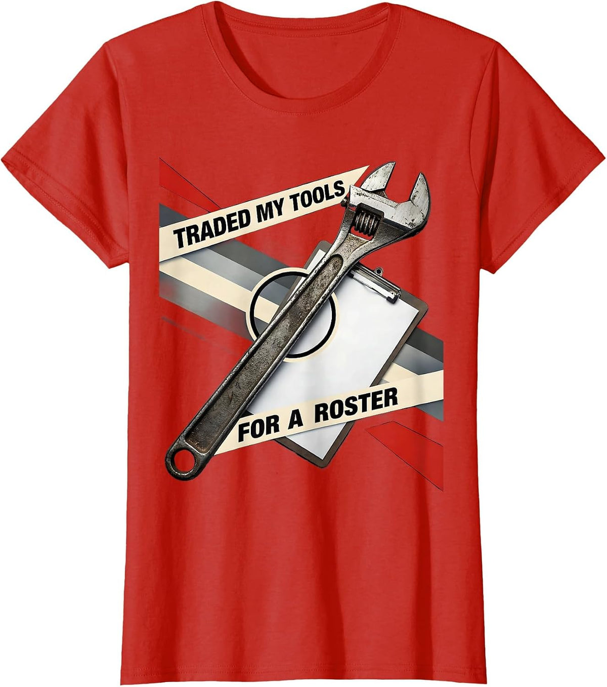 Traded My Tools For A Roster CTE Teacher Career Technical T-Shirt - Red