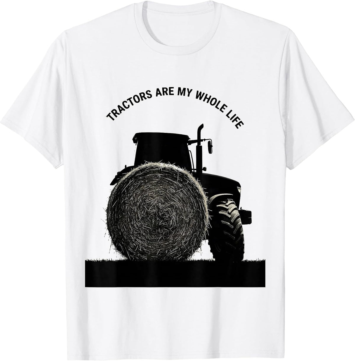 Men's Tractors Are My Whole Life Funny Farm Dad Tractor Enthusiast T-Shirt - White