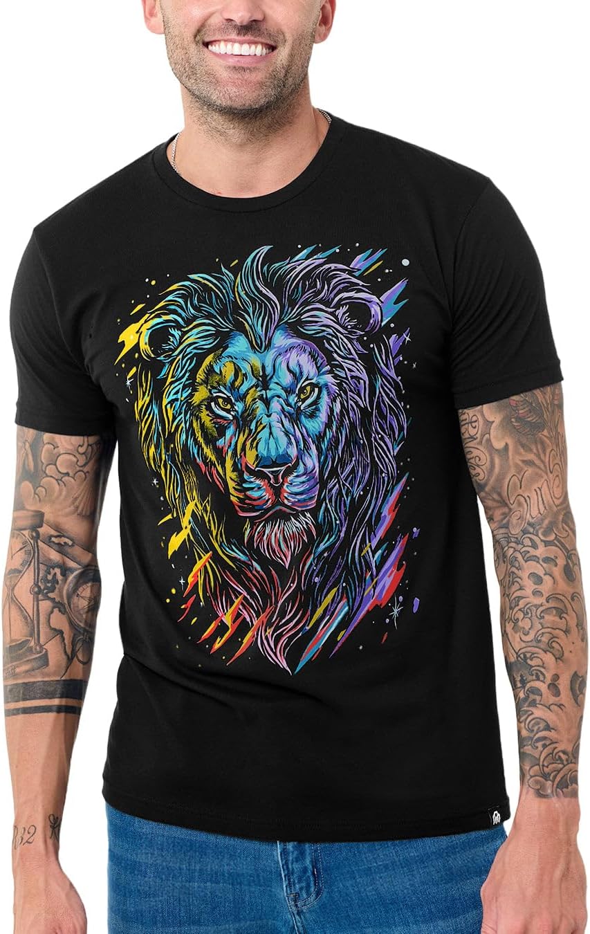 Graphic Tees for Men Cool Art Short Sleeve T-Shirts Soft Slim Fit S-4XL - Stellar Beast