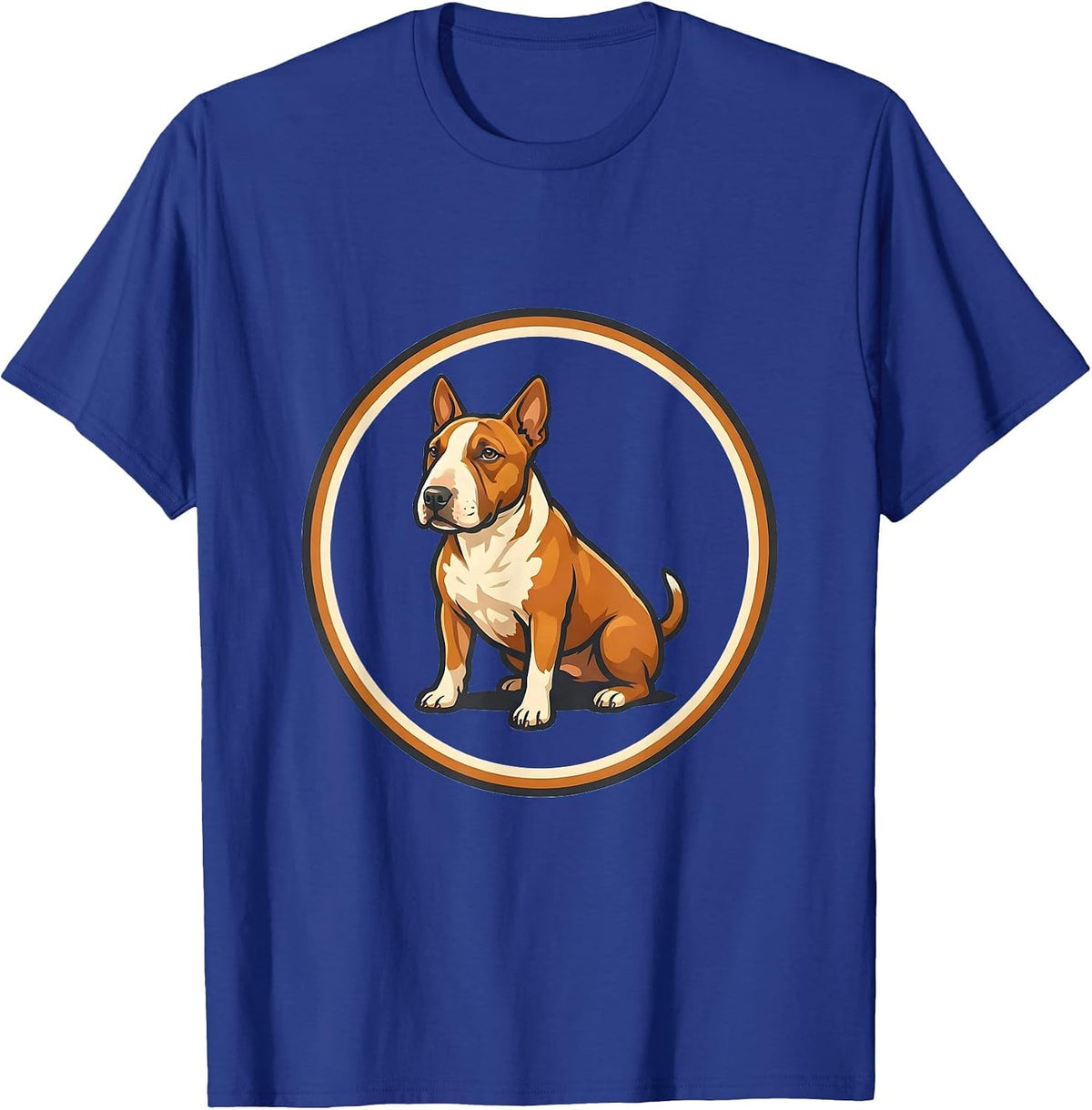 Bull Terrier Seal Breed Pride Dog Lover Cute T-Shirt - Royal Blue