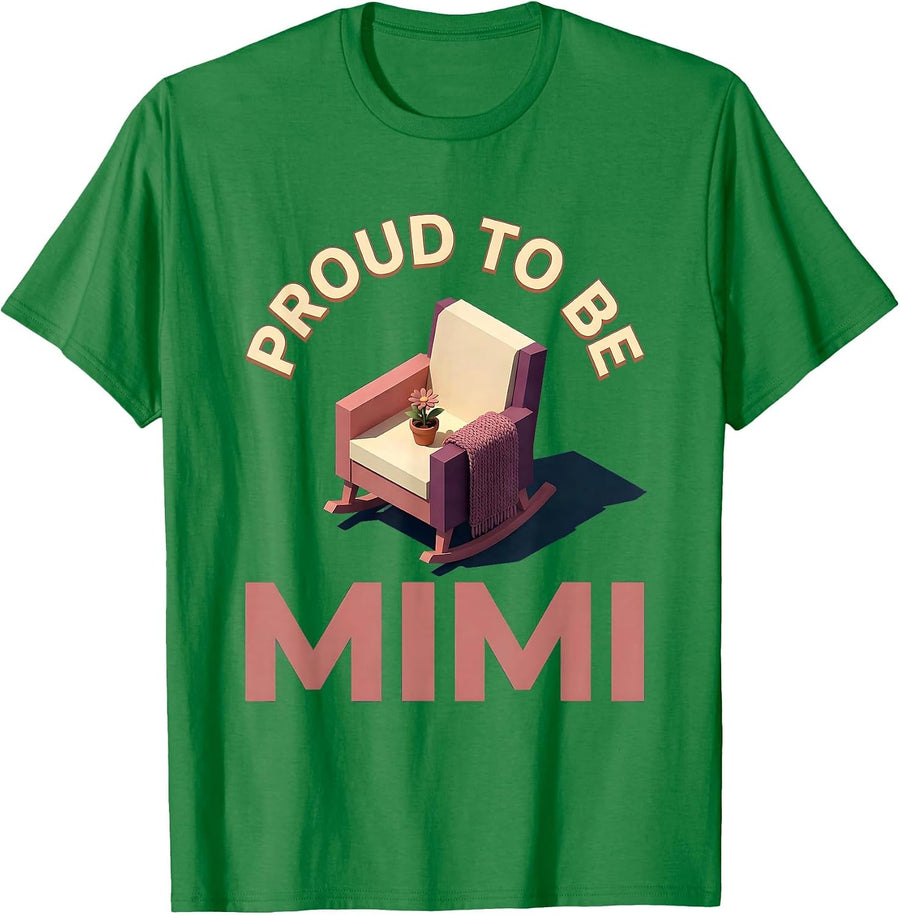 Men's Proud to Be Mimi Grandmother Pride Design T-Shirt - Kelly Green