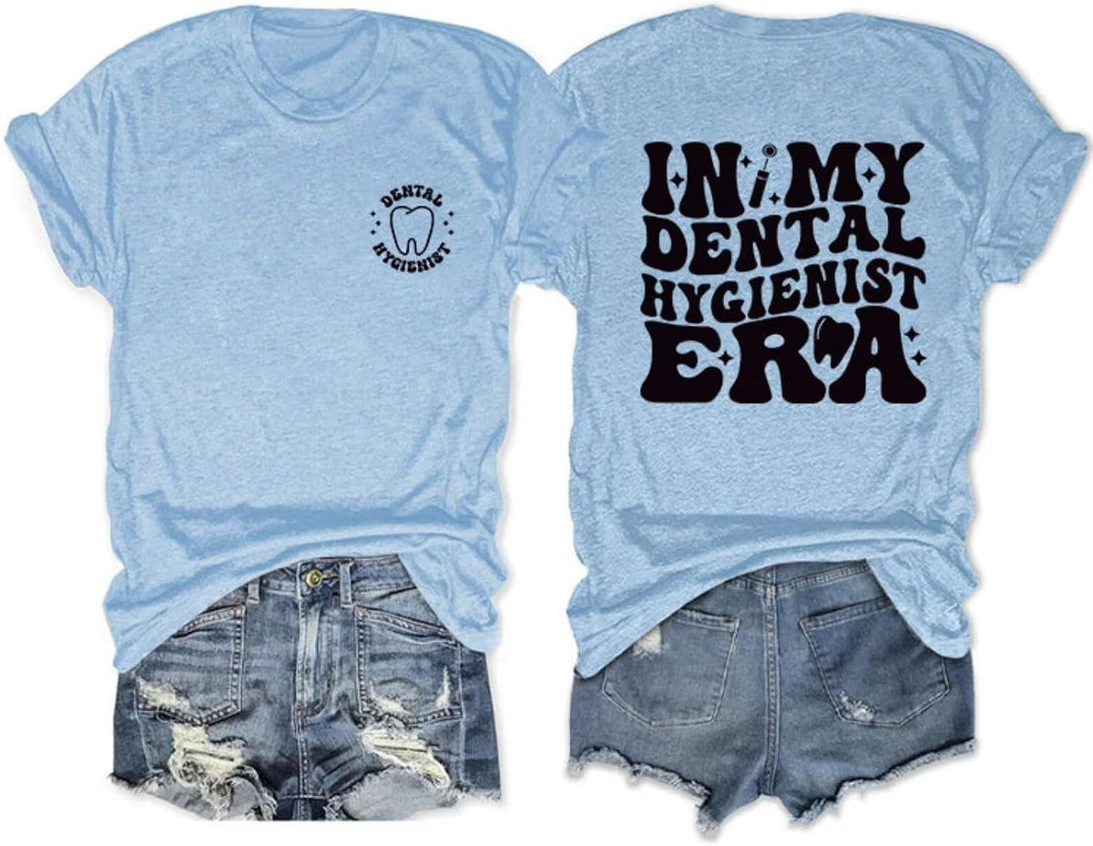 Dental Hygienist Shirt, Dental Assistant T-Shirt, Dental Student Graduation Tee, Dentist Gifts for Women Tops - 23