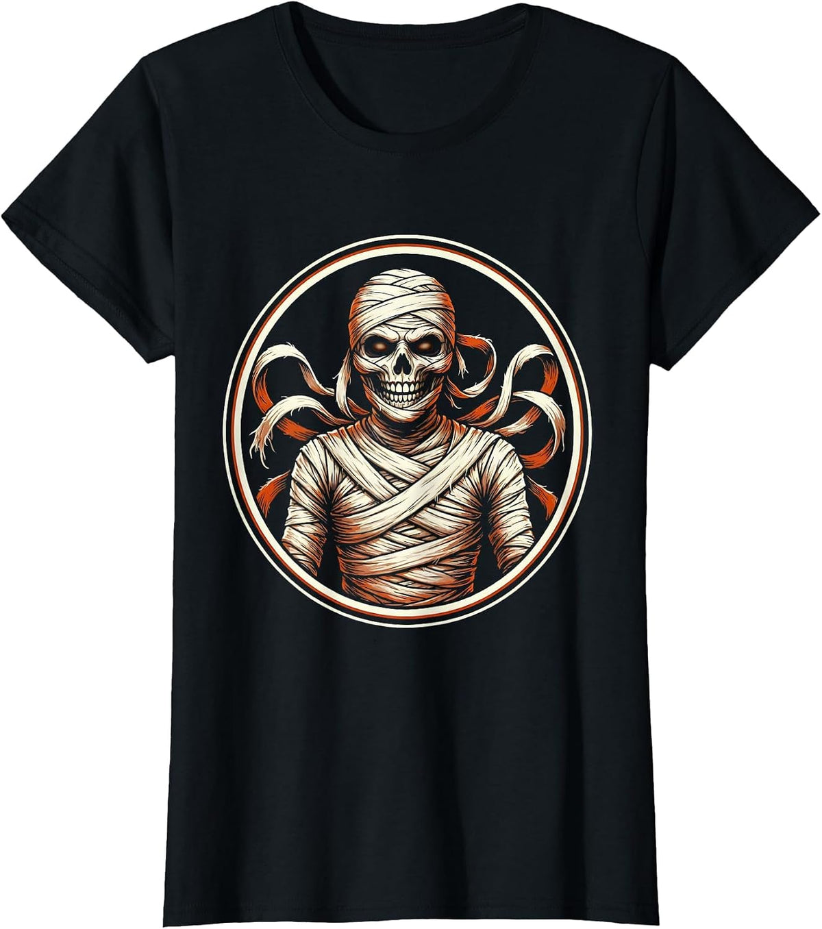Women's Halloween Mummy Dental Floss Funny Dentist Gift T-Shirt - Black