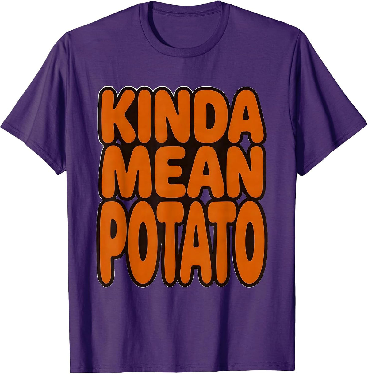Men's Kinda Mean Potato Funny Sweet Potato Couple Thanksgiving T-Shirt - Purple