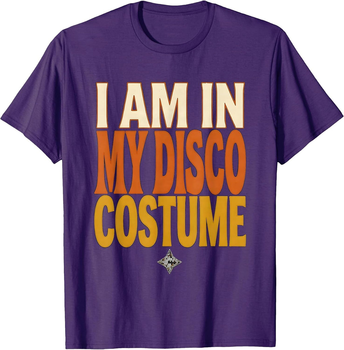 Men's I Am In My Disco Costume Retro Disco Daddy 70s Party T-Shirt - Purple