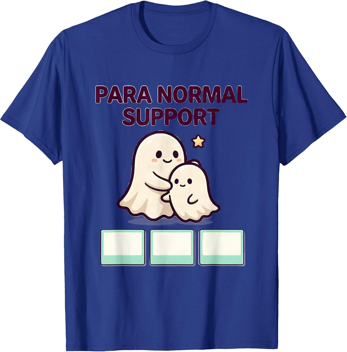 Para Normal Support Cute Kawaii Ghost Paraprofessional T-Shirt - Royal Blue