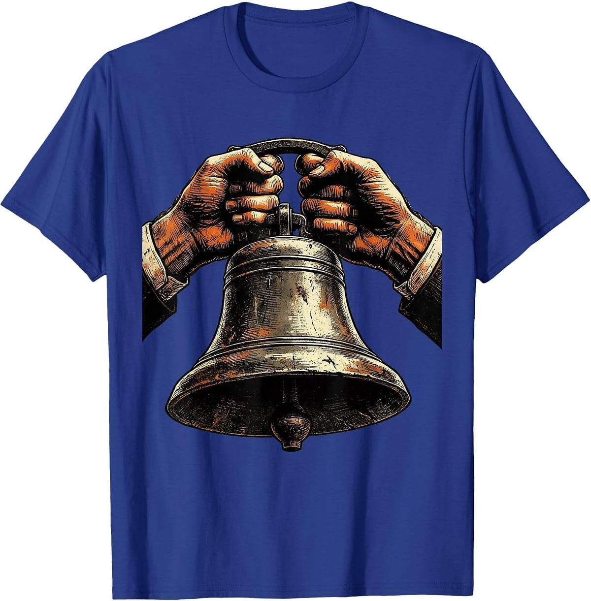3rd Grade Teacher Old School Bell Graphic T-Shirt - Royal Blue