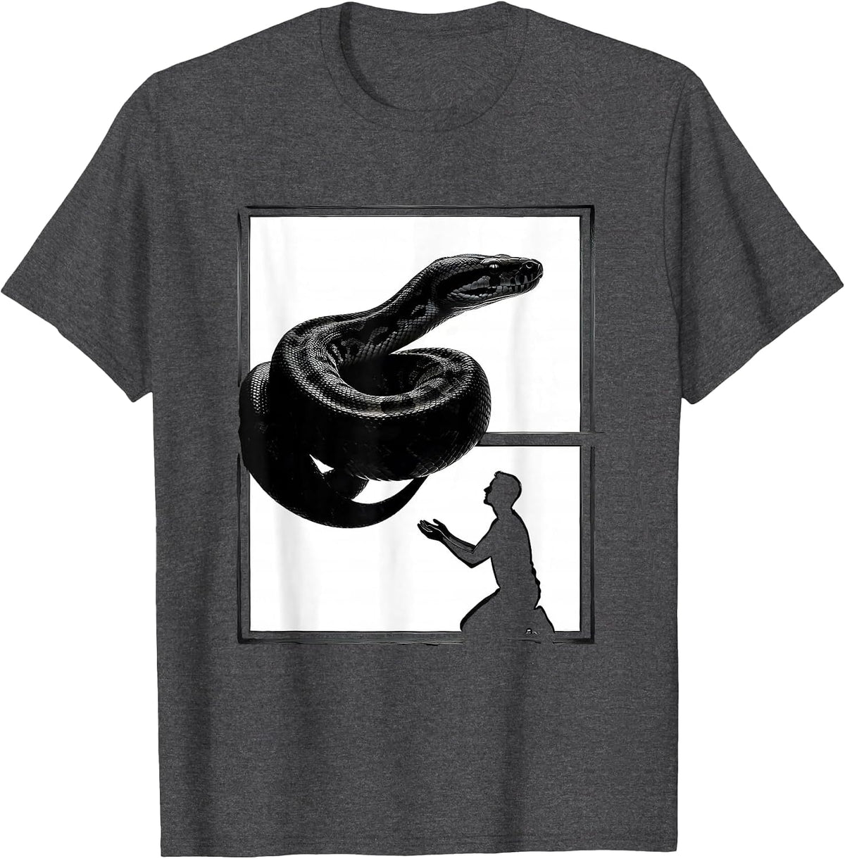 Ball Python Terrarium Keeper Reptile Lover Humor T-Shirt - Dark Heather Grey