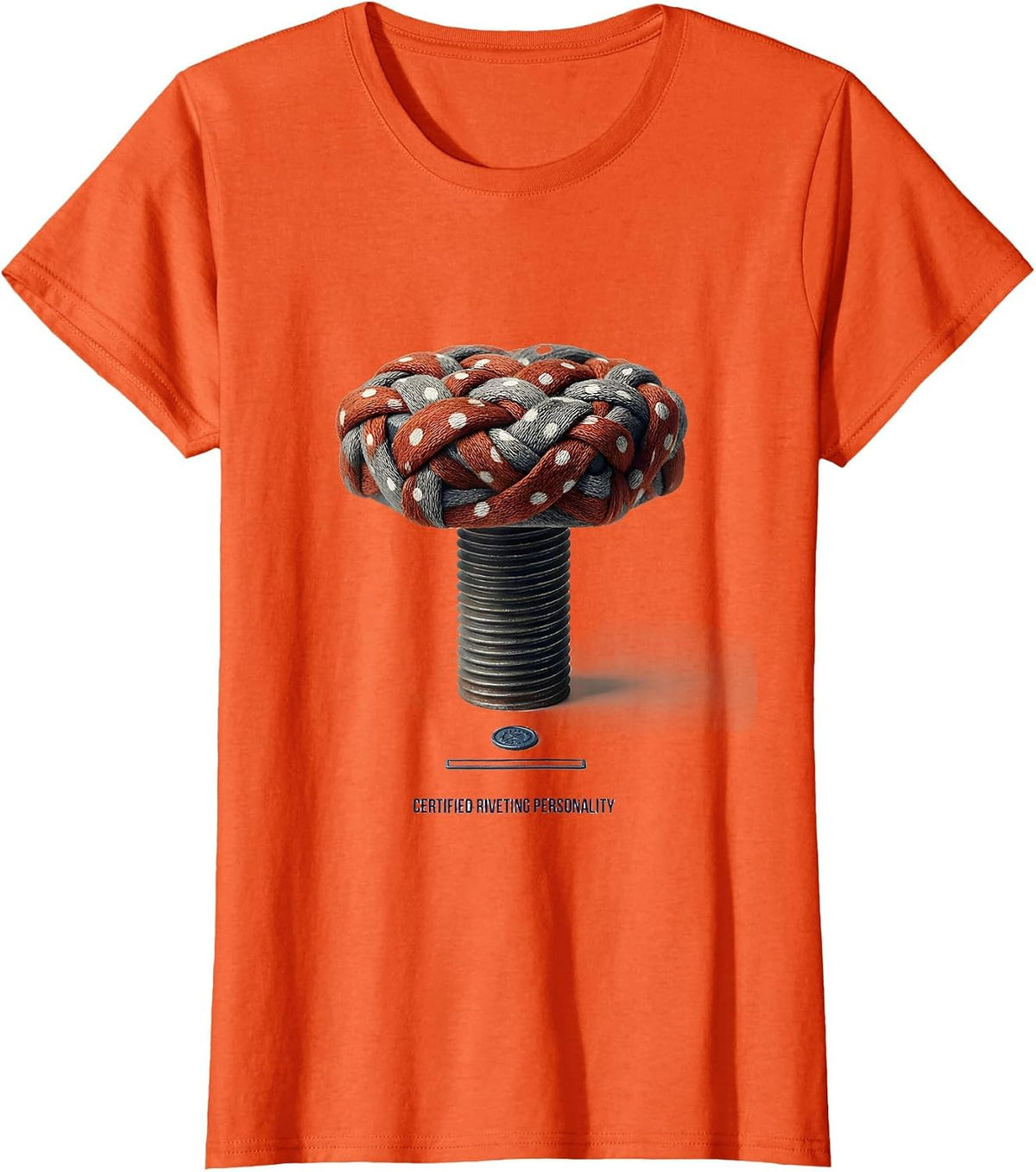 Certified Riveting Personality Feminist Historical Tribute T-Shirt - Orange