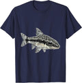 Otocinclus Catfish Otocinclus sp. Freshwater Aquarium T-Shirt - Navy Blue