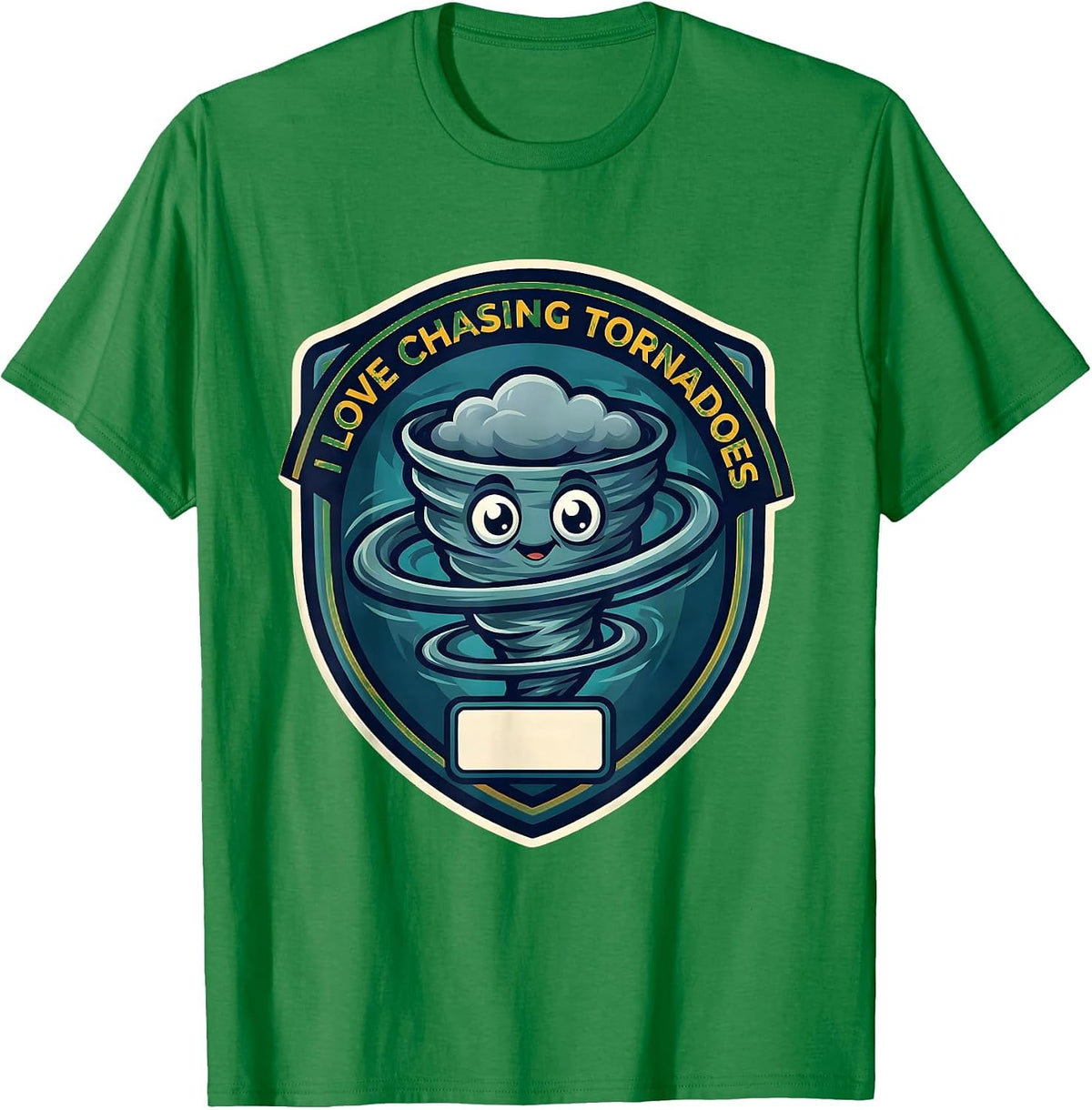 Men's I Love Chasing Tornadoes Funny Storm Chaser Meteorology T-Shirt - Kelly Green
