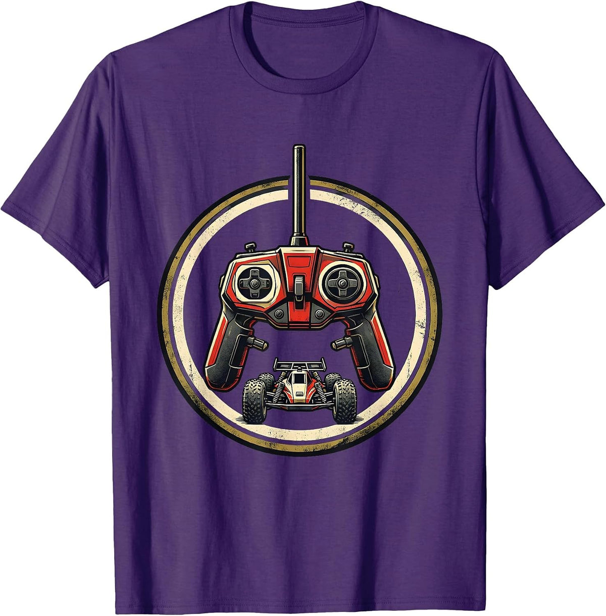 Men's RC Transmitter Racing Buggy Enthusiast Patriot T-Shirt - Purple