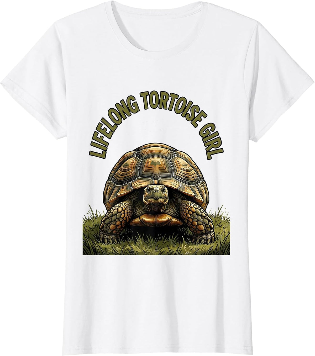 Women's Lifelong Tortoise Girl Cute Tortoise Lover Animal Humor T-Shirt - White