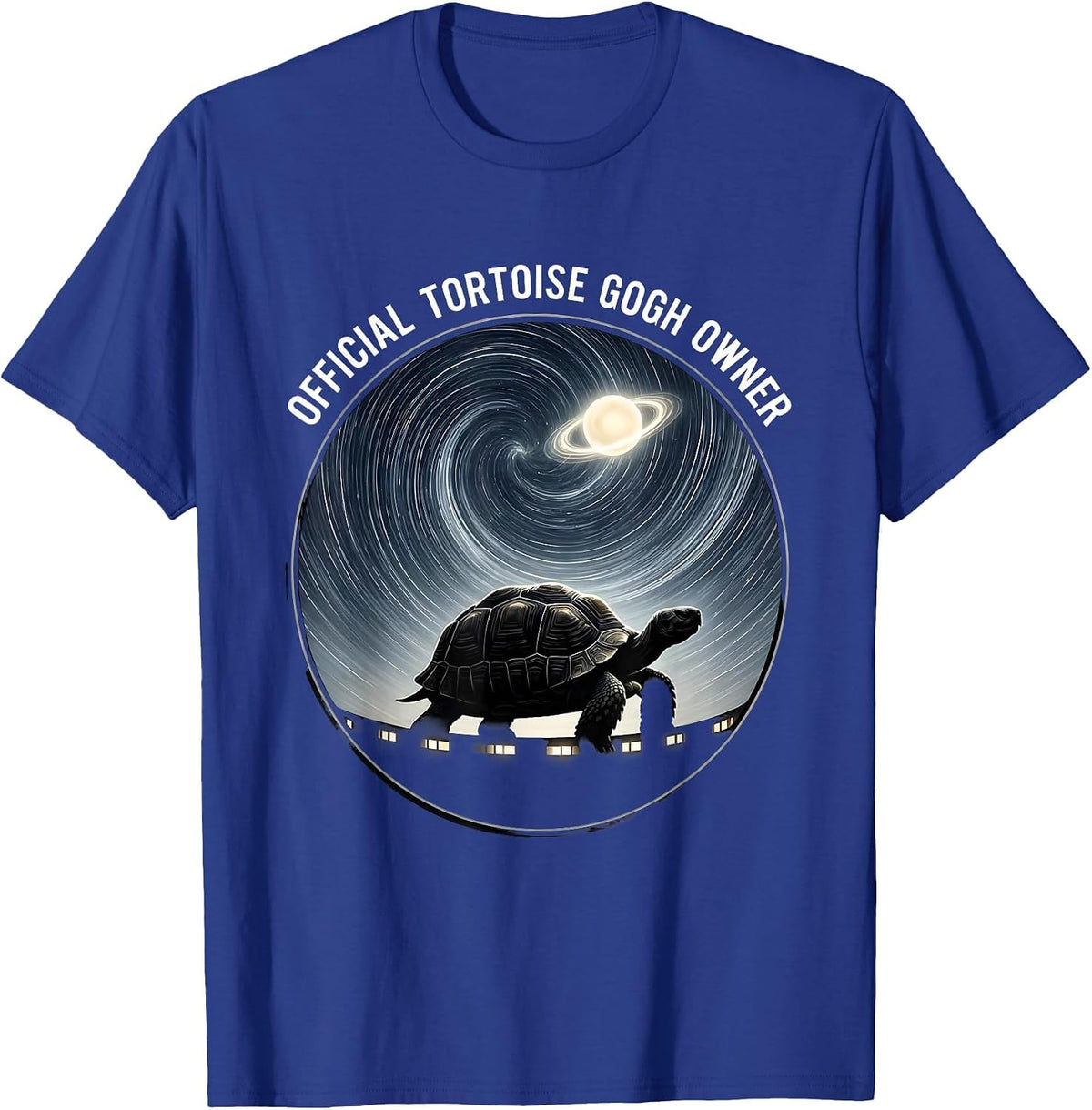Men's Official Tortoise Gogh Owner Funny Animal Lover Pet Owner T-Shirt - Royal Blue