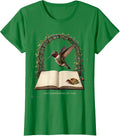 Women's I Give Hummingbirds My Time Vintage Bird Lover Hummingbird T-Shirt - Kelly Green