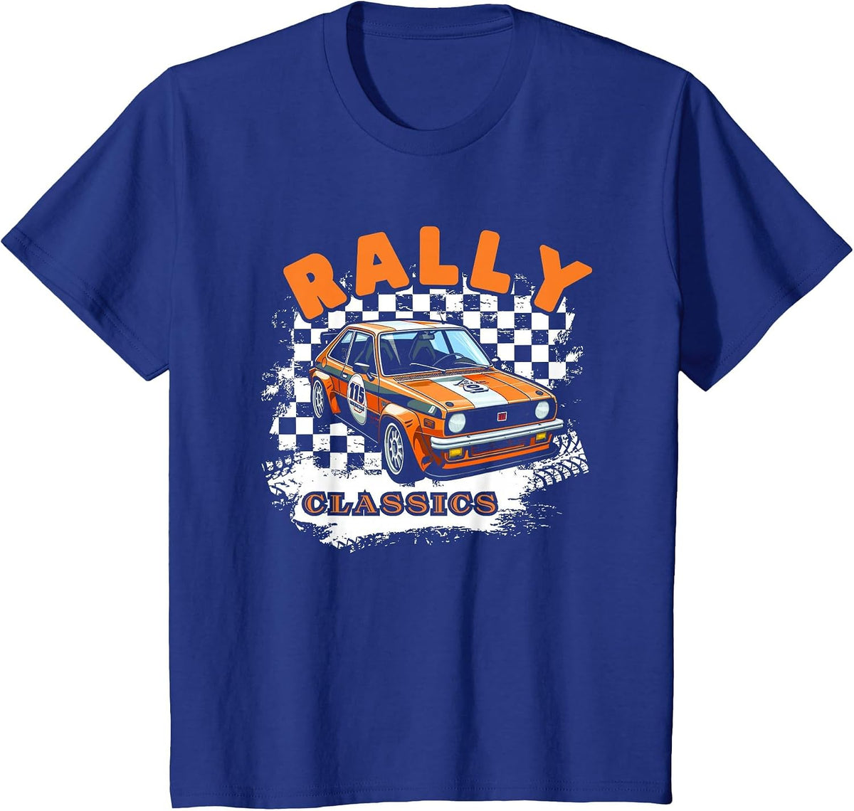 Rally Classics Shirt Car Racing Motorsport Rally Sport T-Shirt - Royal Blue