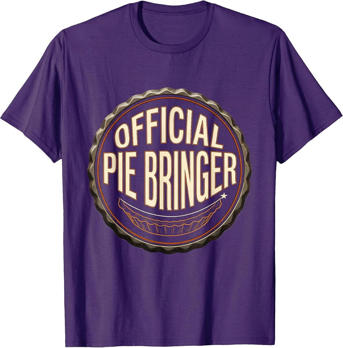Official Pie Bringer Thanksgiving Pie Bootleg 90's Rap Rock T-Shirt - Purple