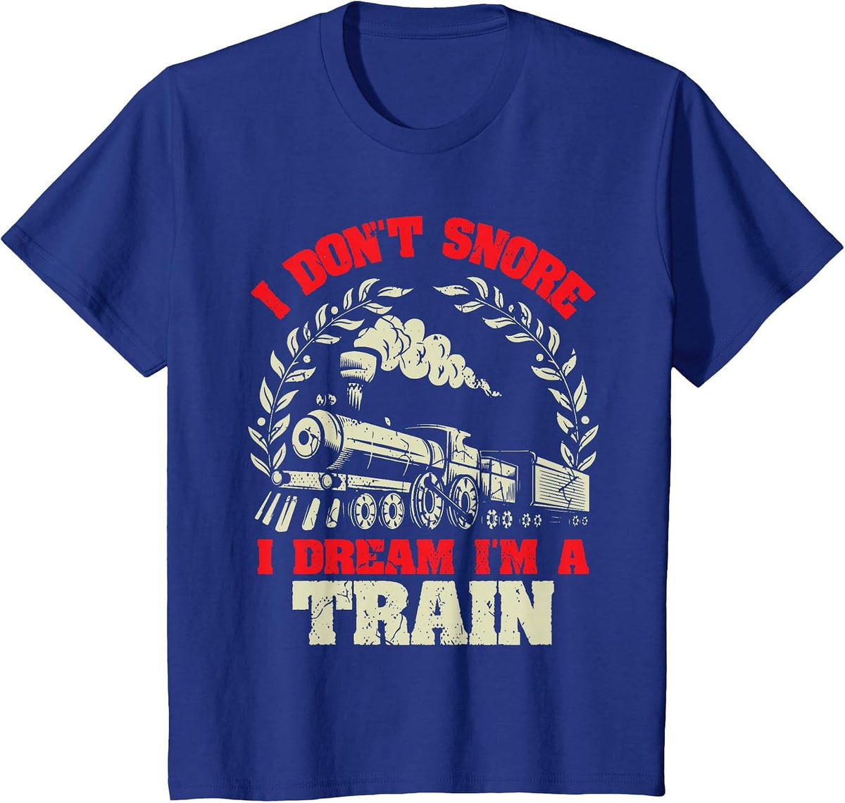 Railway Railroad Conductor Locomotive Steam Train Collector T-Shirt - Royal Blue