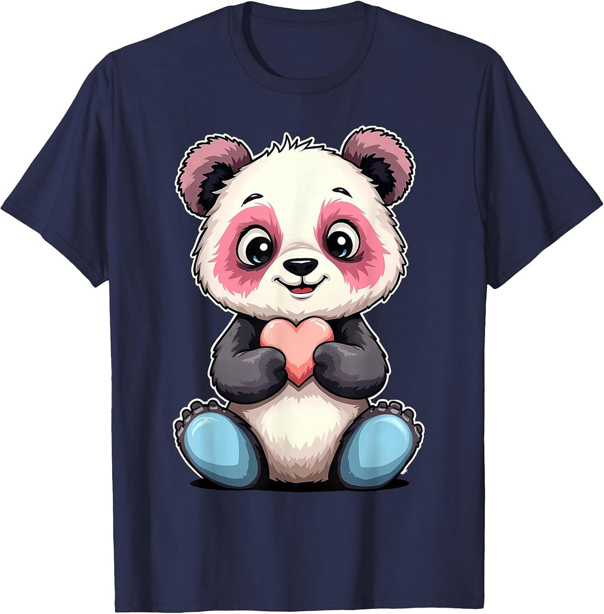 Transgender Pride Panda Trans T-Shirt - Navy Blue