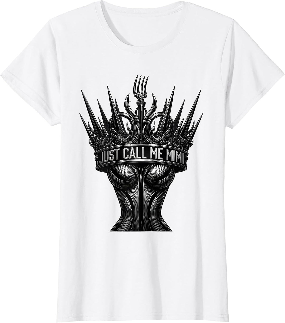Just Call Me Mimi Proud Grandmother Design T-Shirt - White