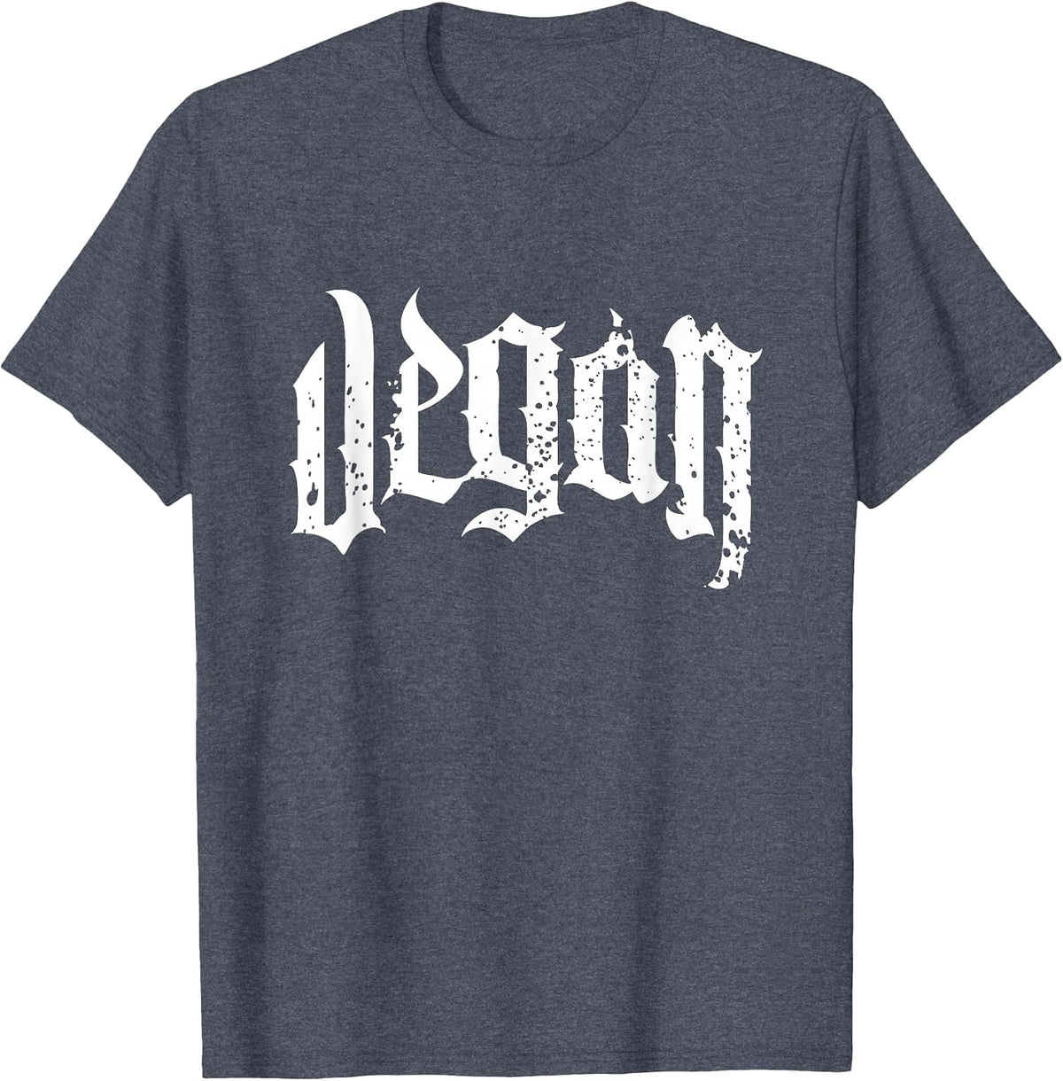 Vegan - Plant Based Vegan Goth - Animal Rights T-Shirt - Heather Blue