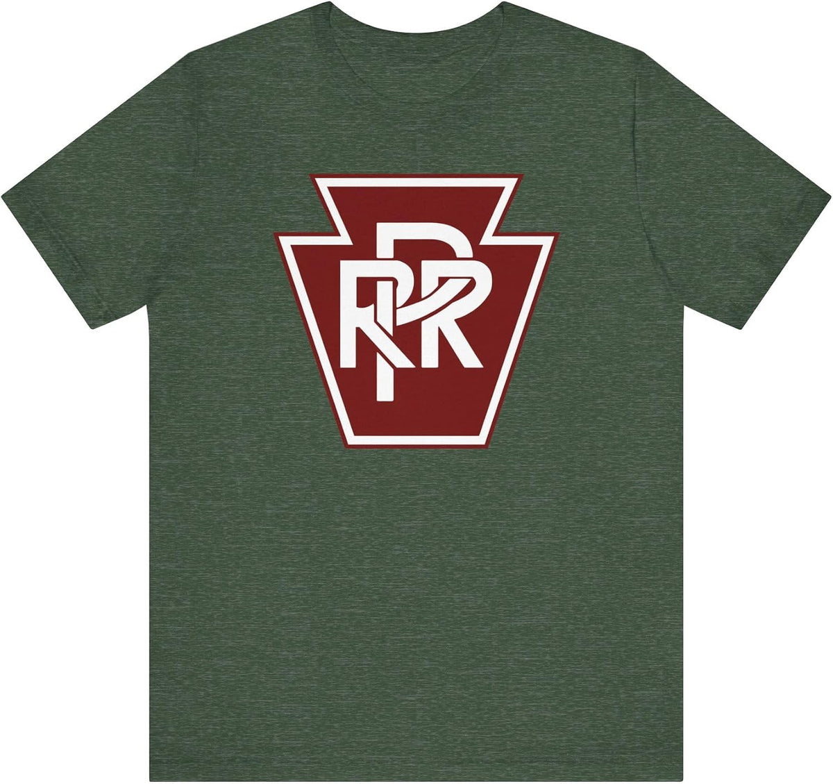 Pennsylvania Railroad Logo T-Shirt | Heather Bend - Heather Forest