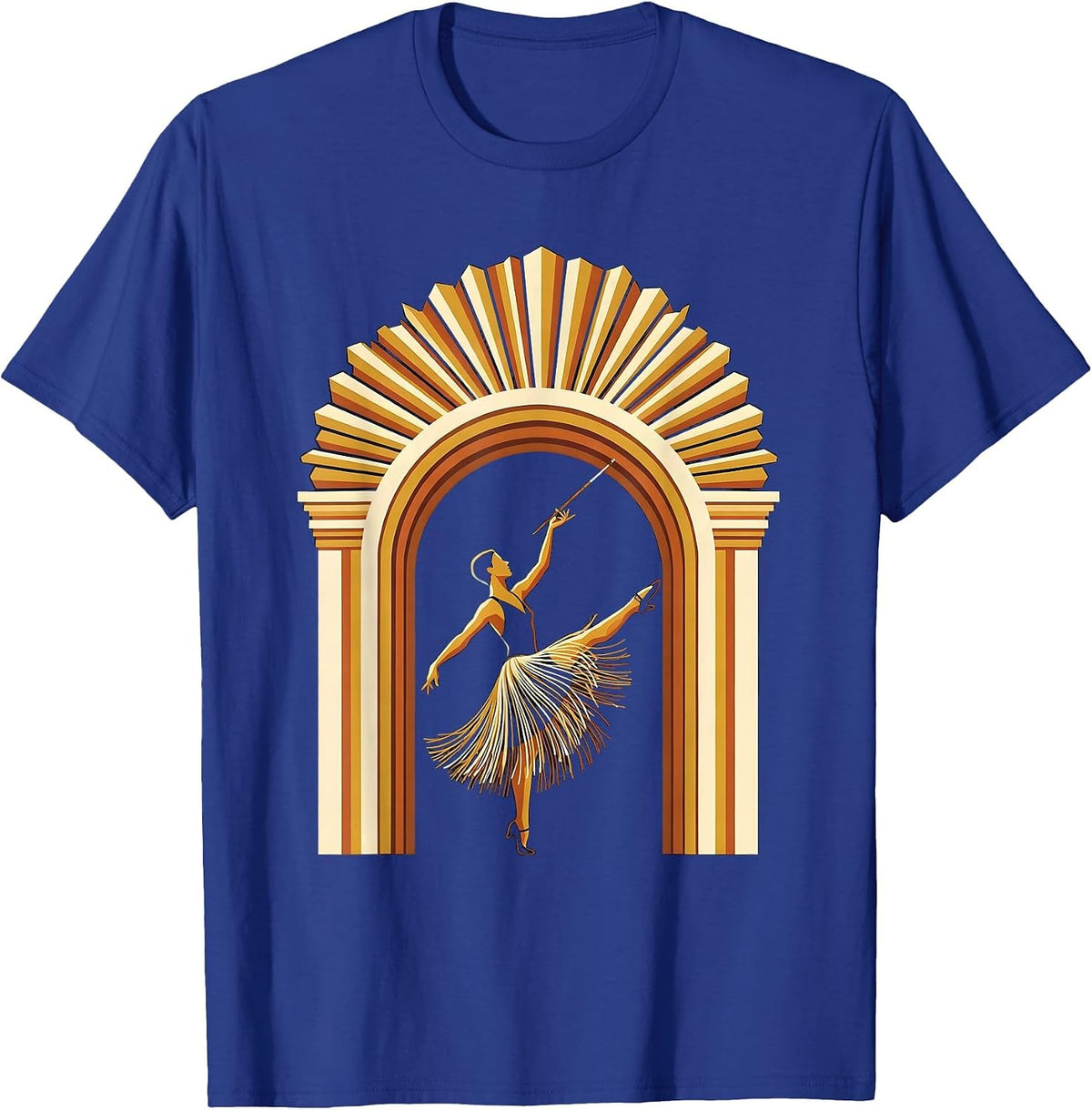 Art Deco Dancer Roaring 20s Party Costume T-Shirt - Royal Blue