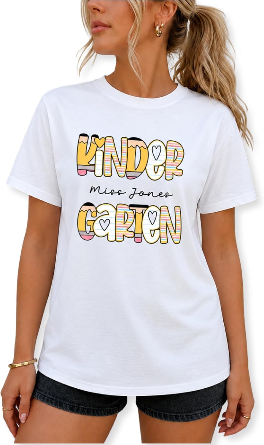 Custom Teacher T-Shirt Team Grade Level Back to School - Grade